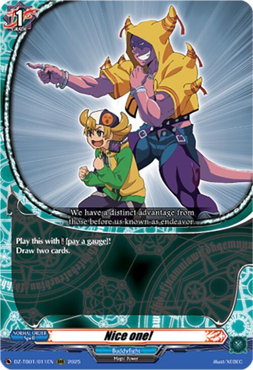 Nice one!, DZ-TB01: Future Card Buddyfight DZ-TB01/011EN