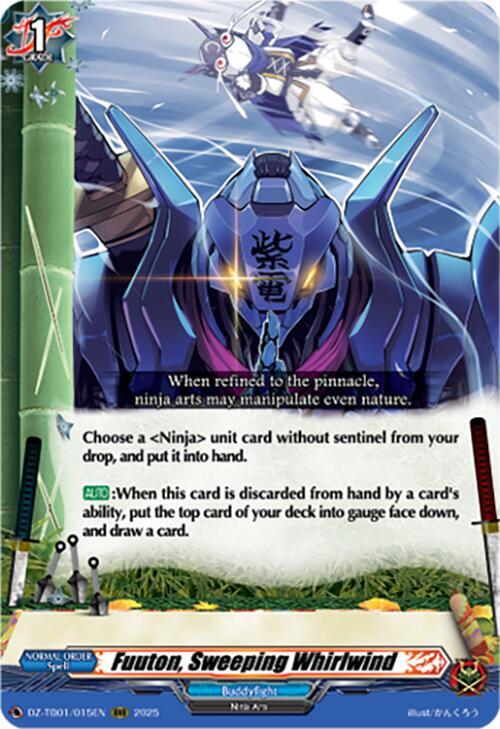 Fuuton, Sweeping Whirlwind, DZ-TB01: Future Card Buddyfight DZ-TB01/015EN
