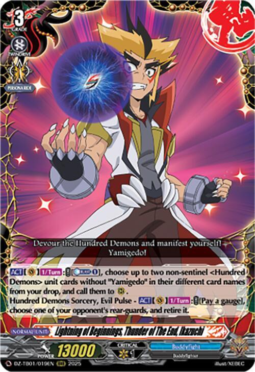 Lightning of Beginnings, Thunder of The End, Ikazuchi, DZ-TB01: Future Card Buddyfight DZ-TB01/019EN