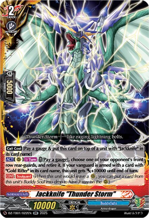 Jackknife "Thunder Storm", DZ-TB01: Future Card Buddyfight DZ-TB01/022EN