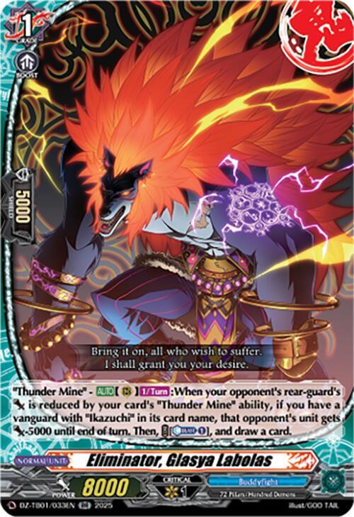 Eliminator, Glasya Labolas, DZ-TB01: Future Card Buddyfight DZ-TB01/033EN