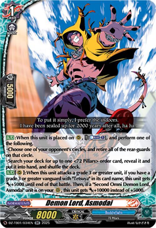 Demon Lord, Asmodai, DZ-TB01: Future Card Buddyfight DZ-TB01/034EN