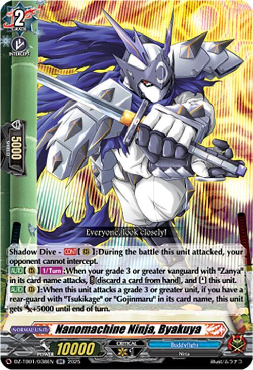 Nanomachine Ninja, Byakuya, DZ-TB01: Future Card Buddyfight DZ-TB01/038EN