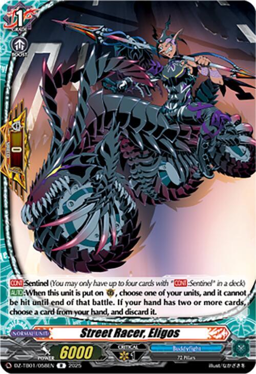 Street Racer, Eligos, DZ-TB01: Future Card Buddyfight DZ-TB01/058EN