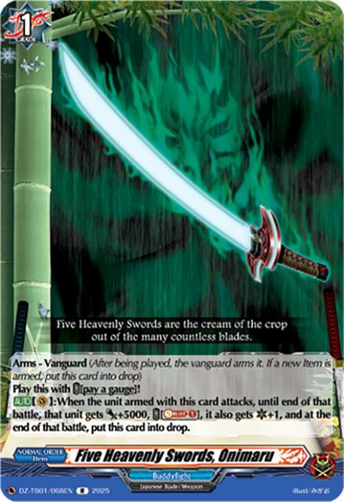 Five Heavenly Swords, Onimaru, DZ-TB01: Future Card Buddyfight DZ-TB01/068EN