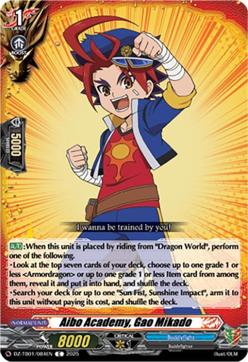 Aibo Academy, Gao Mikado, DZ-TB01: Future Card Buddyfight DZ-TB01/084EN