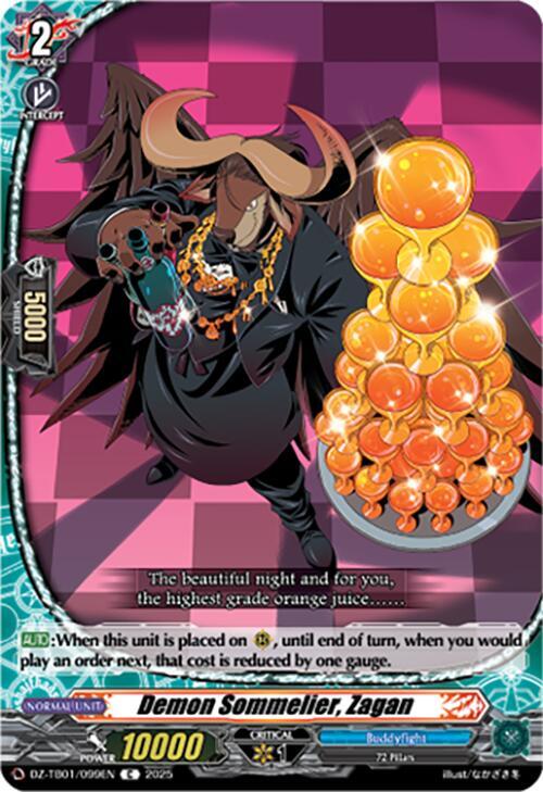 Demon Sommelier, Zagan, DZ-TB01: Future Card Buddyfight DZ-TB01/099EN