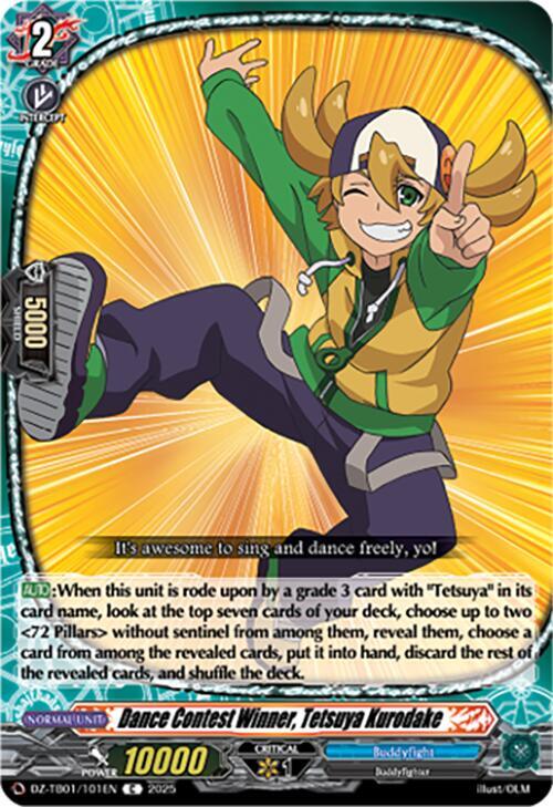 Dance Contest Winner, Tetsuya Kurodake, DZ-TB01: Future Card Buddyfight DZ-TB01/101EN