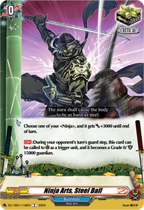 Ninja Arts, Steel Ball, DZ-TB01: Future Card Buddyfight DZ-TB01/118EN