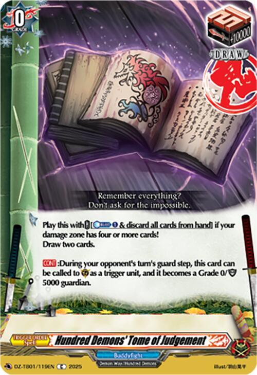 Hundred Demons' Tome of Judgement, DZ-TB01: Future Card Buddyfight DZ-TB01/119EN