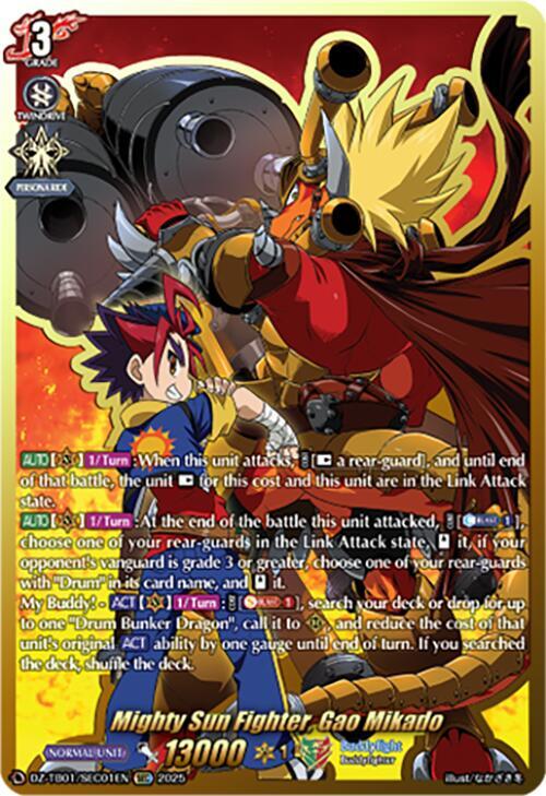Mighty Sun Fighter, Gao Mikado (SEC), DZ-TB01: Future Card Buddyfight DZ-TB01/SEC01EN