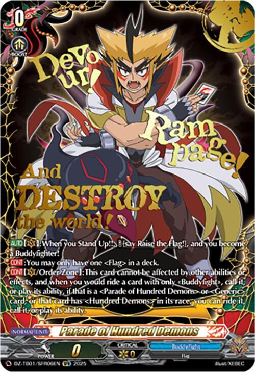 Parade of Hundred Demons (SFR), DZ-TB01: Future Card Buddyfight DZ-TB01/SFR06EN