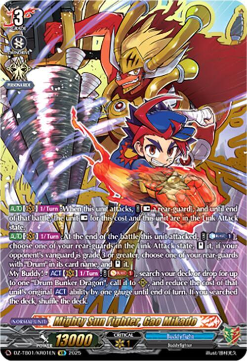Mighty Sun Fighter, Gao Mikado (KR), DZ-TB01: Future Card Buddyfight DZ-TB01/KR01EN