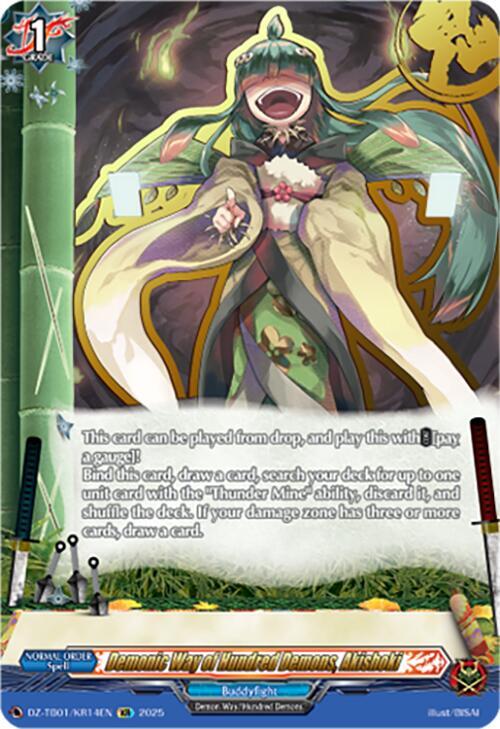 Demonic Way of Hundred Demons, Akishoki (KR), DZ-TB01: Future Card Buddyfight DZ-TB01/KR14EN