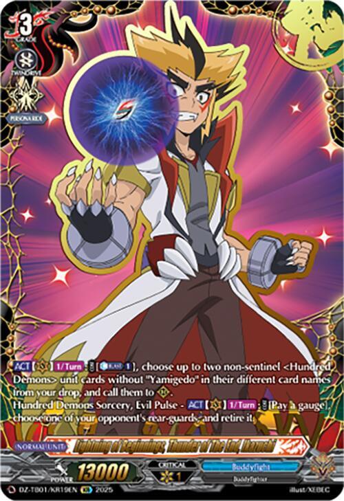 Lightning of Beginnings, Thunder of The End, Ikazuchi (KR), DZ-TB01: Future Card Buddyfight DZ-TB01/KR19EN