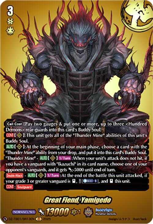 Great Fiend, Yamigedo (BR), DZ-TB01: Future Card Buddyfight DZ-TB01/BR13EN