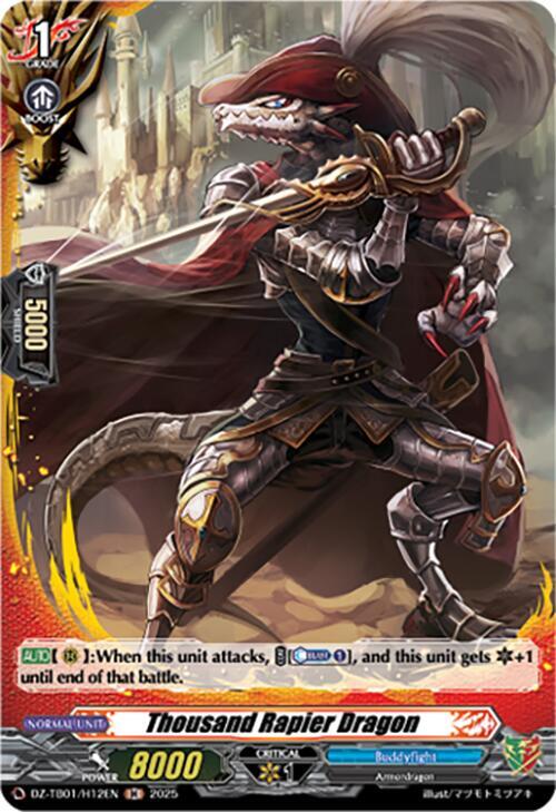 Thousand Rapier Dragon (H), DZ-TB01: Future Card Buddyfight DZ-TB01/H12EN
