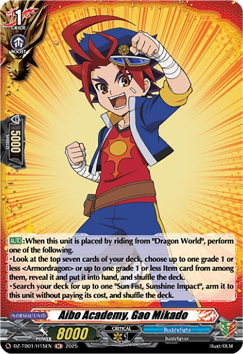 Aibo Academy, Gao Mikado (H), DZ-TB01: Future Card Buddyfight DZ-TB01/H15EN