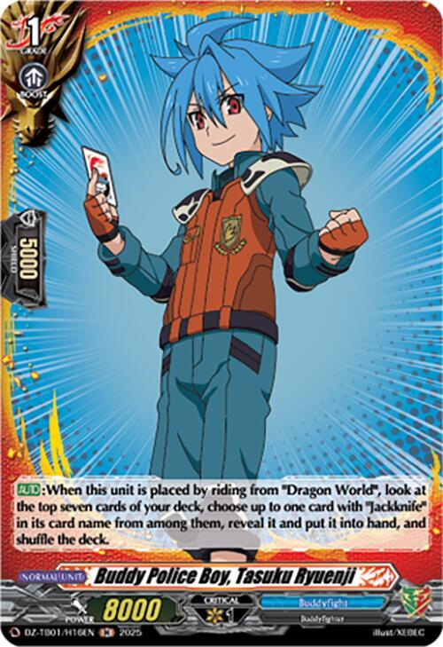 Buddy Police Boy, Tasuku Ryuenji (H), DZ-TB01: Future Card Buddyfight DZ-TB01/H16EN