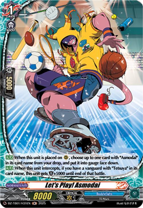 Let's Play! Asmodai (H), DZ-TB01: Future Card Buddyfight DZ-TB01/H31EN