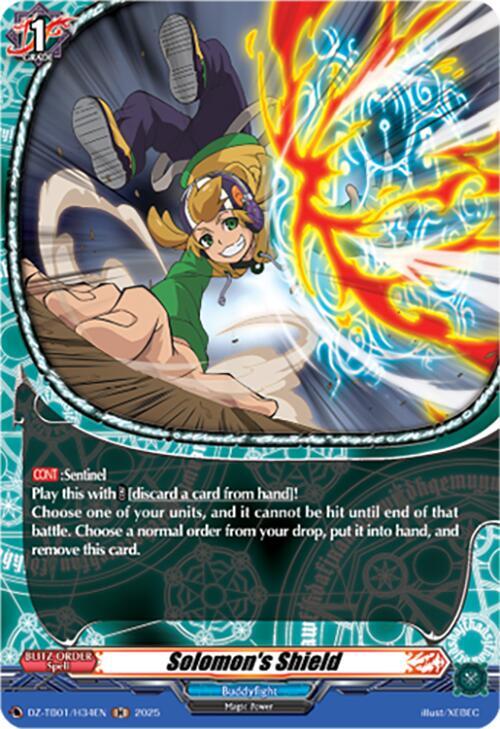 Solomon's Shield (H), DZ-TB01: Future Card Buddyfight DZ-TB01/H34EN