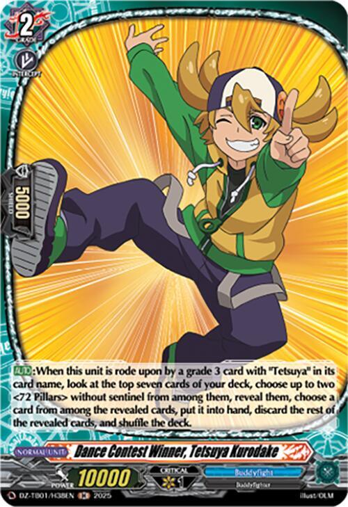 Dance Contest Winner, Tetsuya Kurodake (H), DZ-TB01: Future Card Buddyfight DZ-TB01/H38EN