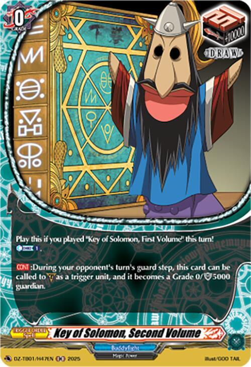 Key of Solomon, Second Volume (H), DZ-TB01: Future Card Buddyfight DZ-TB01/H47EN