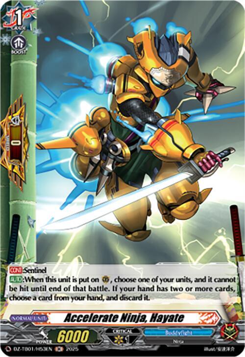 Accelerate Ninja, Hayate (H), DZ-TB01: Future Card Buddyfight DZ-TB01/H53EN
