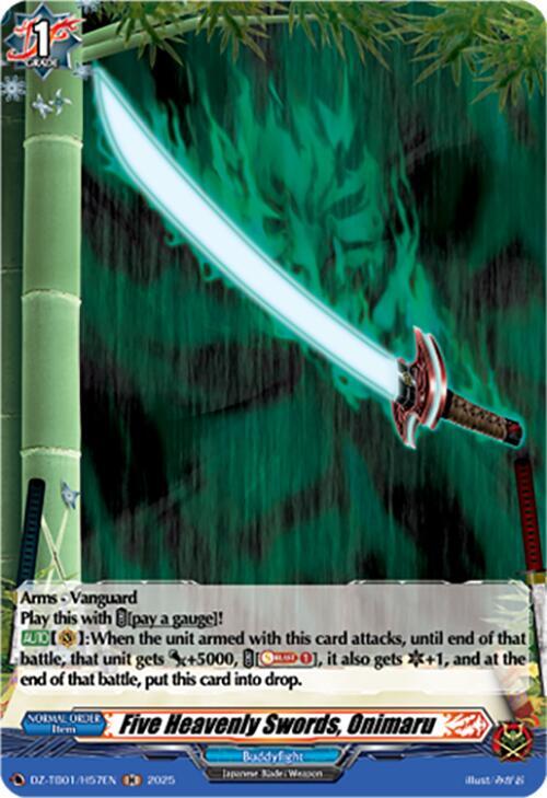 Five Heavenly Swords, Onimaru (H), DZ-TB01: Future Card Buddyfight DZ-TB01/H57EN