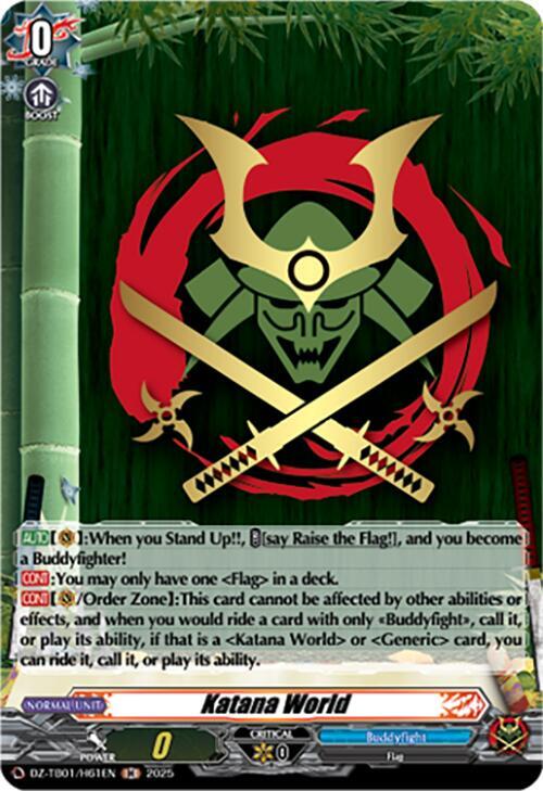 Katana World (H), DZ-TB01: Future Card Buddyfight DZ-TB01/H61EN