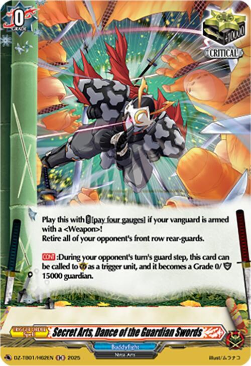 Secret Arts, Dance of the Guardian Swords (H), DZ-TB01: Future Card Buddyfight DZ-TB01/H62EN