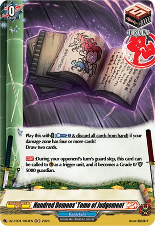 Hundred Demons' Tome of Judgement (H), DZ-TB01: Future Card Buddyfight DZ-TB01/H64EN