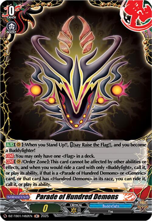 Parade of Hundred Demons (H), DZ-TB01: Future Card Buddyfight DZ-TB01/H82EN