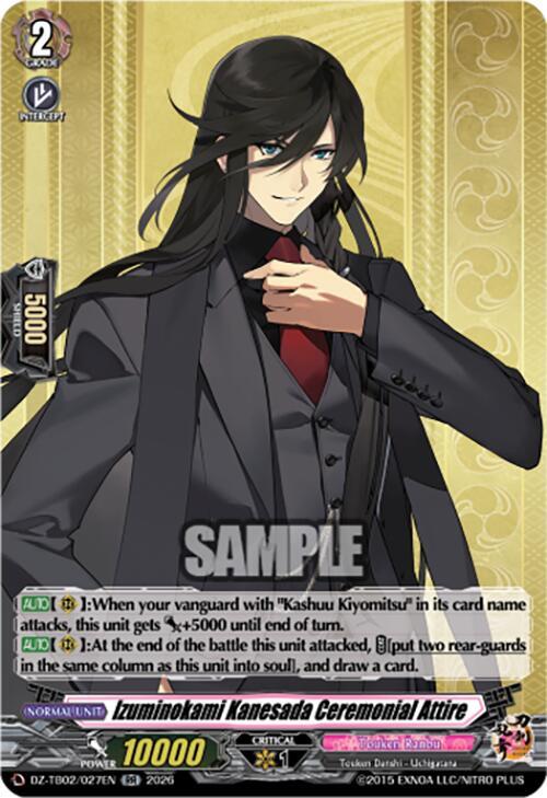 Izuminokami Kanesada Ceremonial Attire, DZ-TB02: Touken Ranbu Online DZ-TB02/027EN