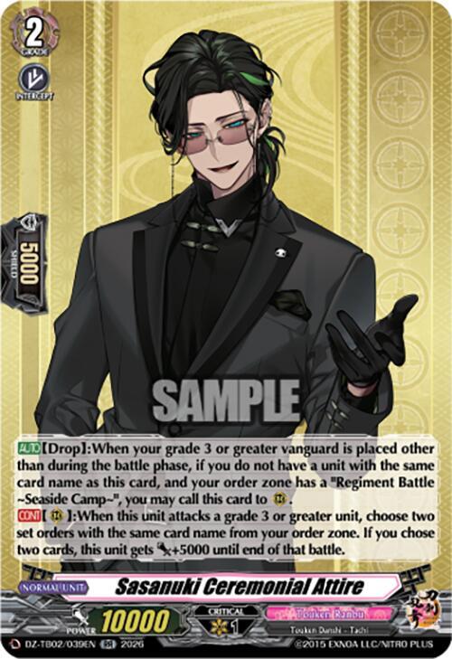 Sasanuki Ceremonial Attire, DZ-TB02: Touken Ranbu Online DZ-TB02/039EN