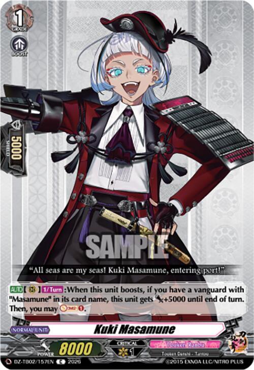 Kuki Masamune, DZ-TB02: Touken Ranbu Online DZ-TB02/157EN