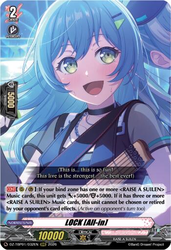 LOCK [All-in], DZ-TBP01: BanG Dream! Girls Band Party! DZ-TBP01/032EN