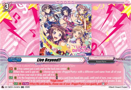 Live Beyond!!, DZ-TBP01: BanG Dream! Girls Band Party! DZ-TBP01/043EN
