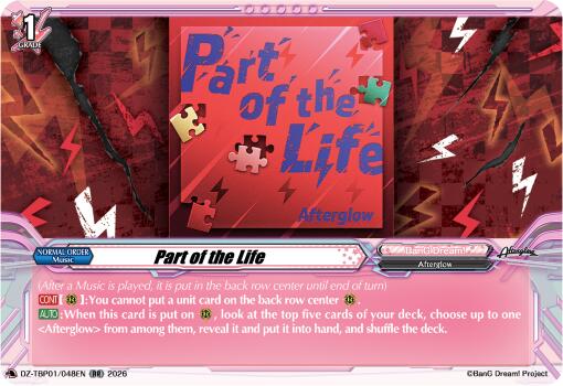 Part of the Life, DZ-TBP01: BanG Dream! Girls Band Party! DZ-TBP01/048EN