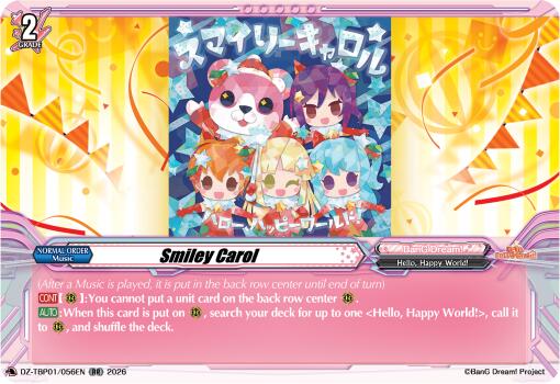 Smiley Carol, DZ-TBP01: BanG Dream! Girls Band Party! DZ-TBP01/056EN