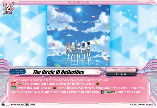 The Circle Of Butterflies, DZ-TBP01: BanG Dream! Girls Band Party! DZ-TBP01/059EN