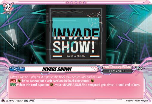 !NVADE SHOW!, DZ-TBP01: BanG Dream! Girls Band Party! DZ-TBP01/062EN