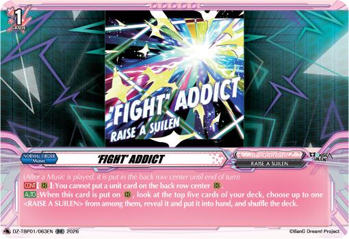 FIGHT' ADDICT, DZ-TBP01: BanG Dream! Girls Band Party! DZ-TBP01/063EN