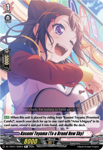 Kasumi Toyama [To a Brand New Sky], DZ-TBP01: BanG Dream! Girls Band Party! DZ-TBP01/068EN