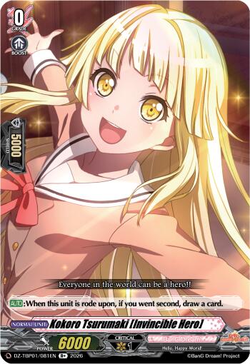Kokoro Tsurumaki [Invincible Hero], DZ-TBP01: BanG Dream! Girls Band Party! DZ-TBP01/081EN
