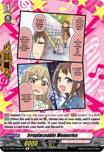 Irreplaceable Memories (A), DZ-TBP01: BanG Dream! Girls Band Party! DZ-TBP01/091aEN