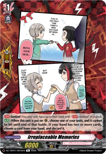 Irreplaceable Memories (B), DZ-TBP01: BanG Dream! Girls Band Party! DZ-TBP01/091bEN