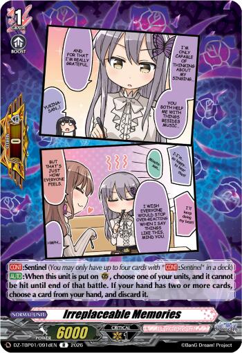 Irreplaceable Memories (D), DZ-TBP01: BanG Dream! Girls Band Party! DZ-TBP01/091dEN