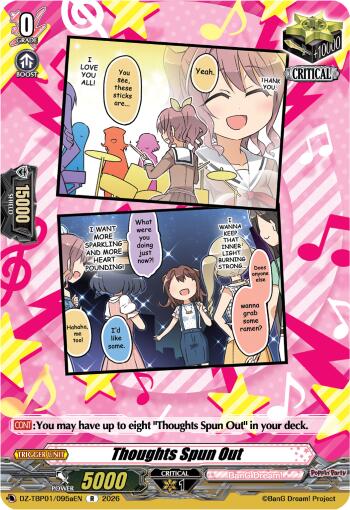 Thoughts Spun Out (A), DZ-TBP01: BanG Dream! Girls Band Party! DZ-TBP01/095aEN