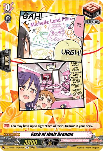 Each of their Dreams (E), DZ-TBP01: BanG Dream! Girls Band Party! DZ-TBP01/096eEN